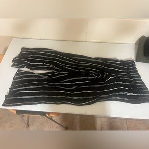 Xhilaration Black and White Striped Pants
